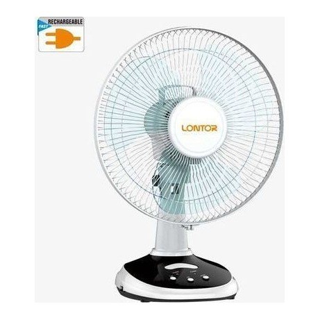 Lontor 12-inch Rechargeable Table Fan
