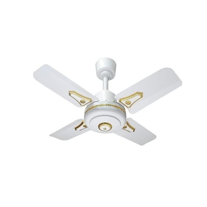 Itel 24-inch AC/DC Solar Ceiling Fan with Remote (White)